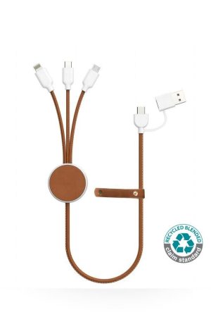 KOPER - @memorii Recycled 6-in-1 Charging Cable - White