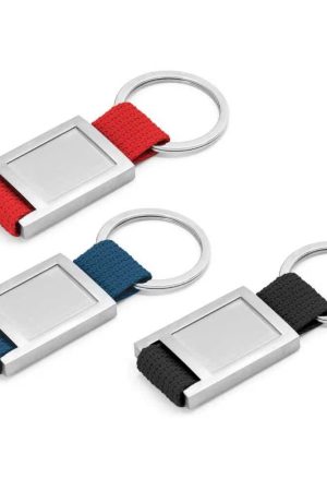 Metal Keychain with Strap