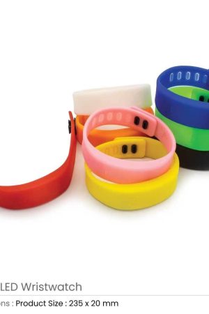 Silicone Wristbands with Digital Watch
