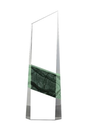 Vertical Crystal and Marble Awards in Hardboard Box