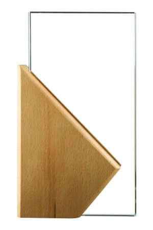 Rectangle Wooden Crystal Awards in Hardboard Box