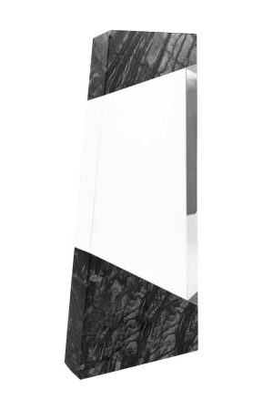 Crystal Awards Top & Bottom Marble Design with Gift Box