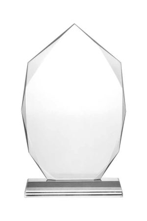 Wide Flame Crystal Awards with Glass base & Box