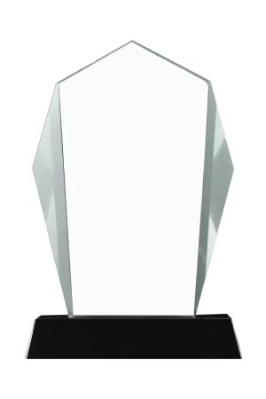 Crystal Award with Black Base in Wooden Box