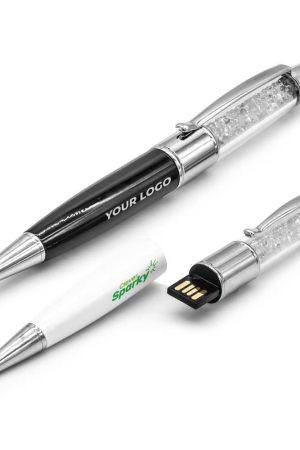 Crystal Pen USB with Stylus