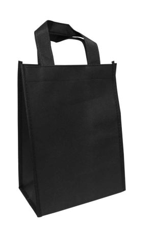 A5 Black Non Woven Shopping Bags