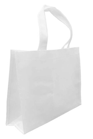 4 White Non Woven Bags