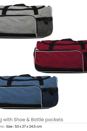 Gym Bags with Shoe and Bottle Pockets