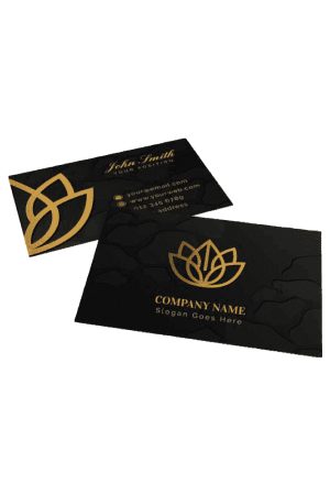 Business Cards, Gold Foiling, 400gsm, 9x5.5cms, 1000Pcs