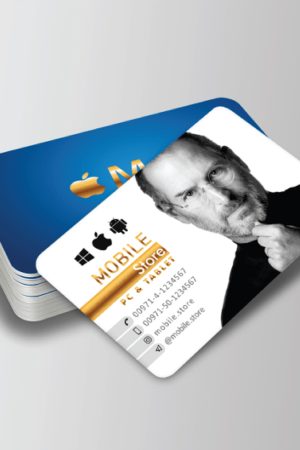 Business Cards, Round Corner, Spot UV & Gold Foiling, Velvet Laminated